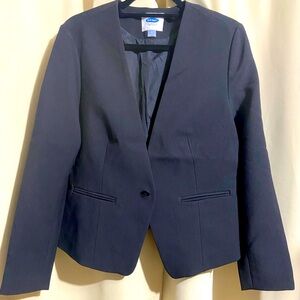 Old Navy Collarless Black Women's Blazer